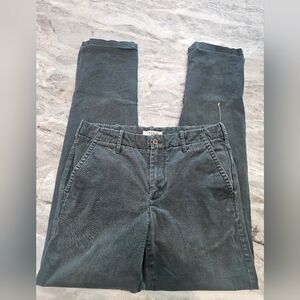 Canvas Lands End Pant Olive Green Cotton 28